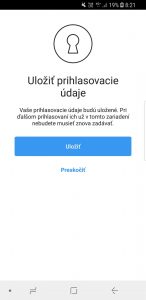 Instagram - registrácia - uloženie údajov screen